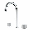 Kibi Circular X 8 Bathroom Sink Widespread Faucet with Drain Assembly KBF1026CH